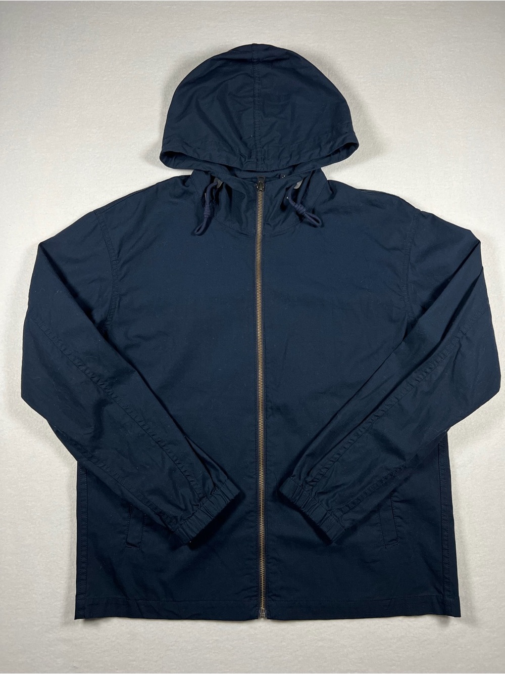 Uniqlo Navy Hooded Windbreaker Jacket